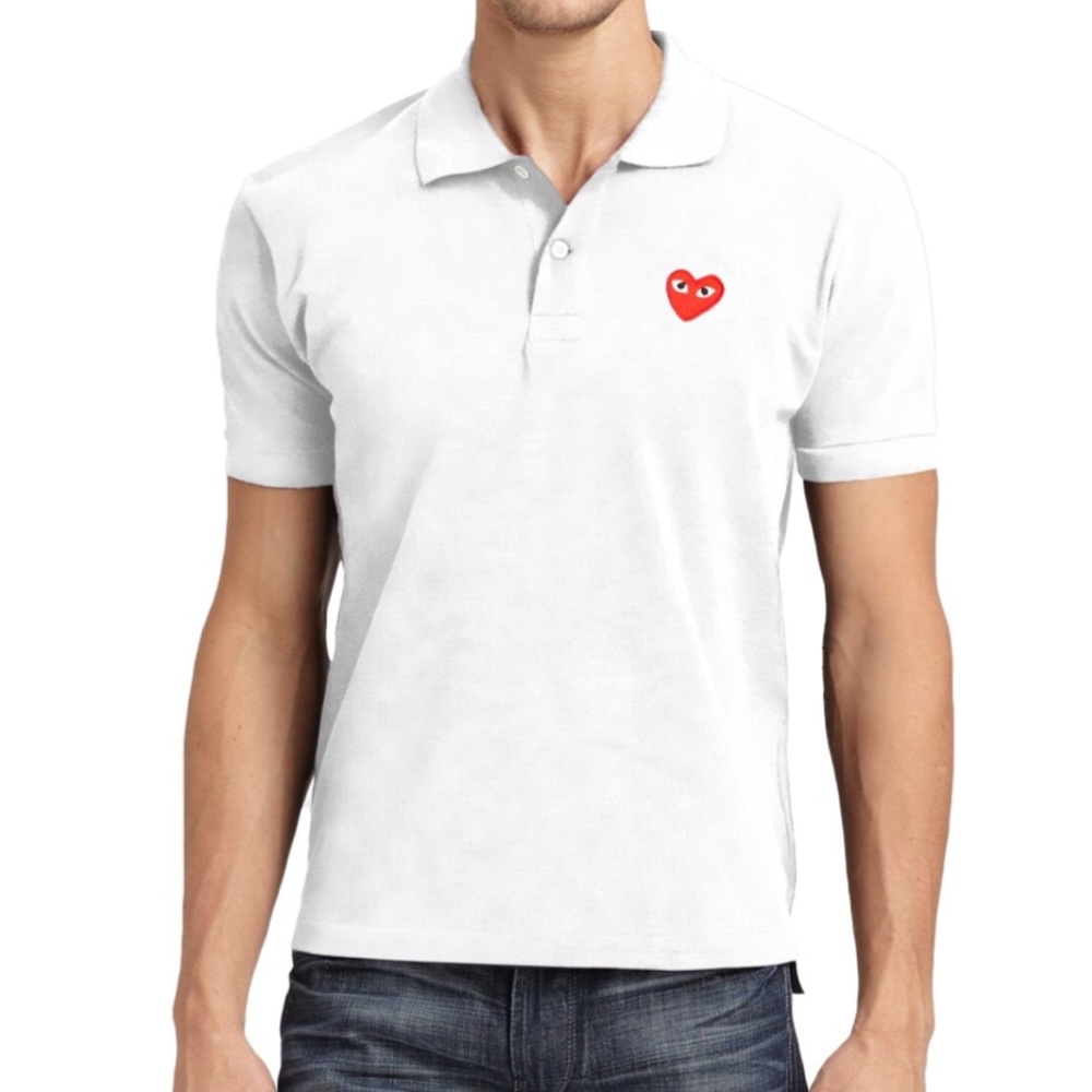 Comme des Garcons White Polo